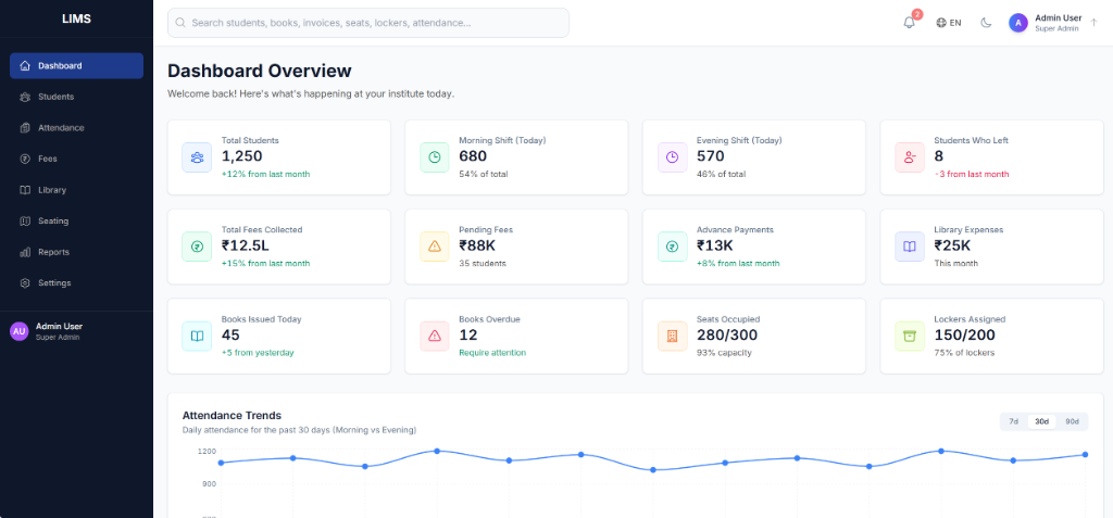 LIMS — Library & Institute Management