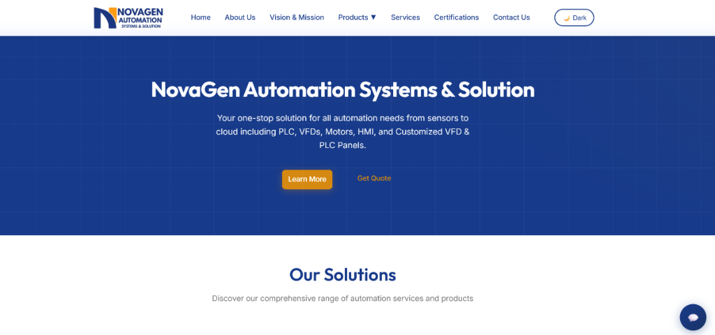 NovaGen Automation — Industrial Tech